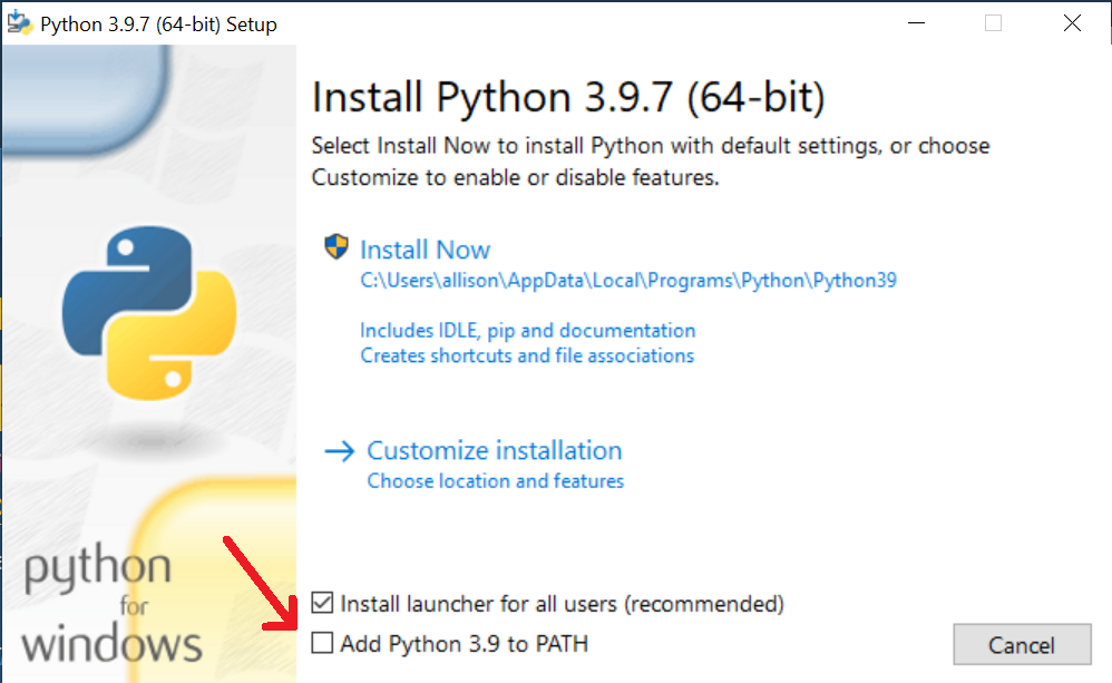 python installer