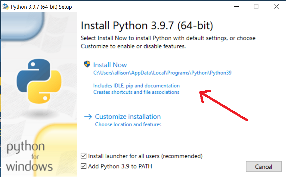 python installer