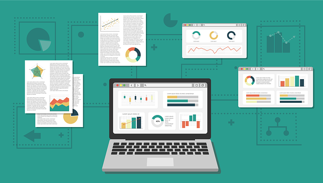 computer and spreadsheets